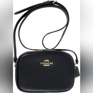 Coach Black Pebbled Leather Crossbody Bag